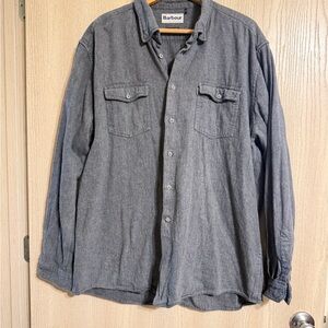 Barbour Charcoal Button-Up Shirt